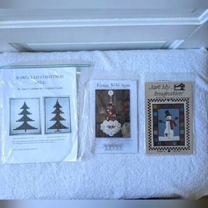 Three Christmas Wall Quilt Pattern Bundle